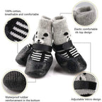 Waterproof Dog Boots – Non Slip Rubber Winter Paw Protectors