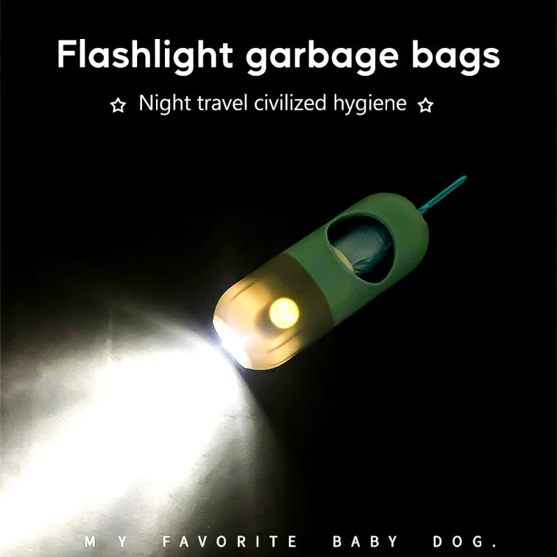 Dog Poop Bag Dispenser – LED Light Portable Holder