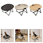 Portable Elevated Dog Bed – Heavy Duty Metal Frame, Foldable with Storage Bag for Indoor Use