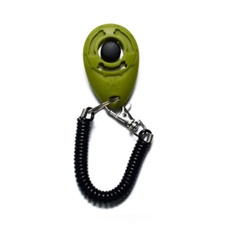 2-in-1 Dog Training Clicker & Whistle – Pet Behavior Training Tool with Keyring