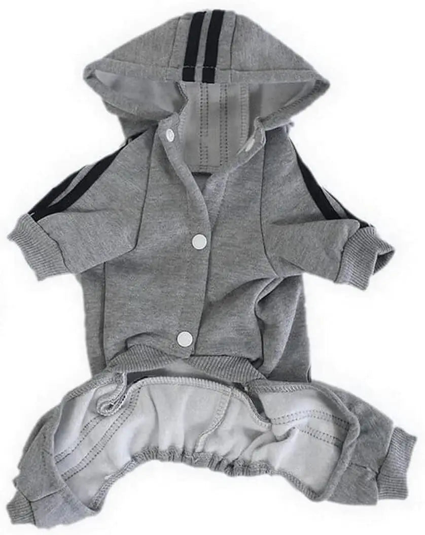 Adidog Dog Jumpsuit – Hooded Spring Outfit for Small Dogs