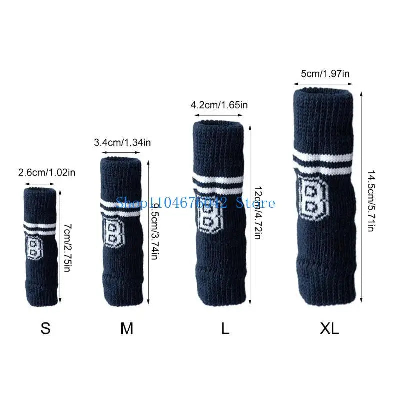 Winter Dog Knee Socks – Cotton Knit Leg Warmers for Small to Large Dogs