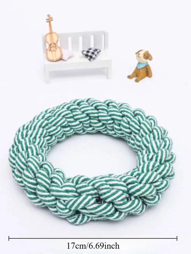 Durable Linen Rope Dog Toy for Medium & Large Dogs