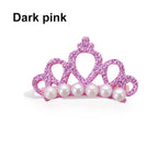 Small Dog Hair Clip Bow Faux Pearl Crown – 1 Pc Cute Pet Accessory