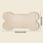 Silicone Dog Feeding Mat – Non-Slip Waterproof Pet Bowl Mat with Raised Edges, Washable
