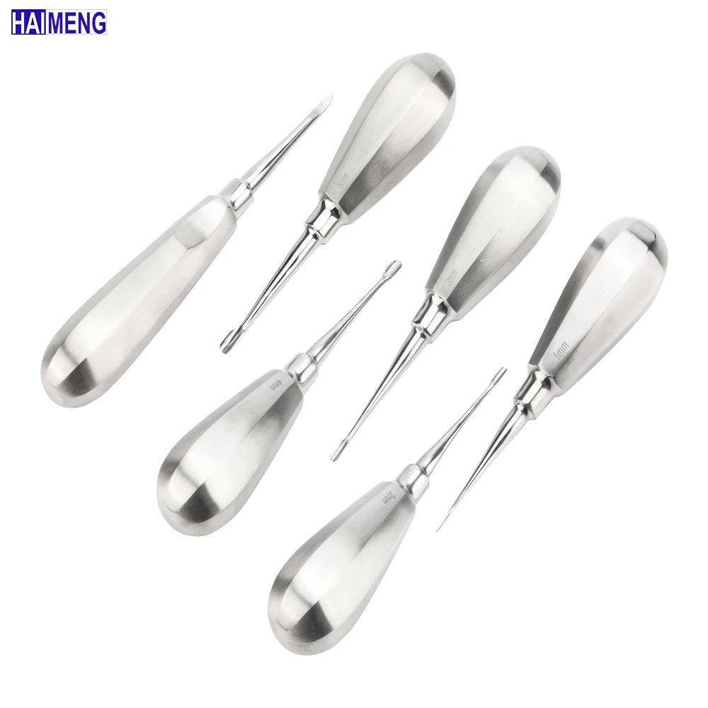 Veterinary Dental Tooth Elevator Set – Stainless Steel Rodent & Small Dog Tool