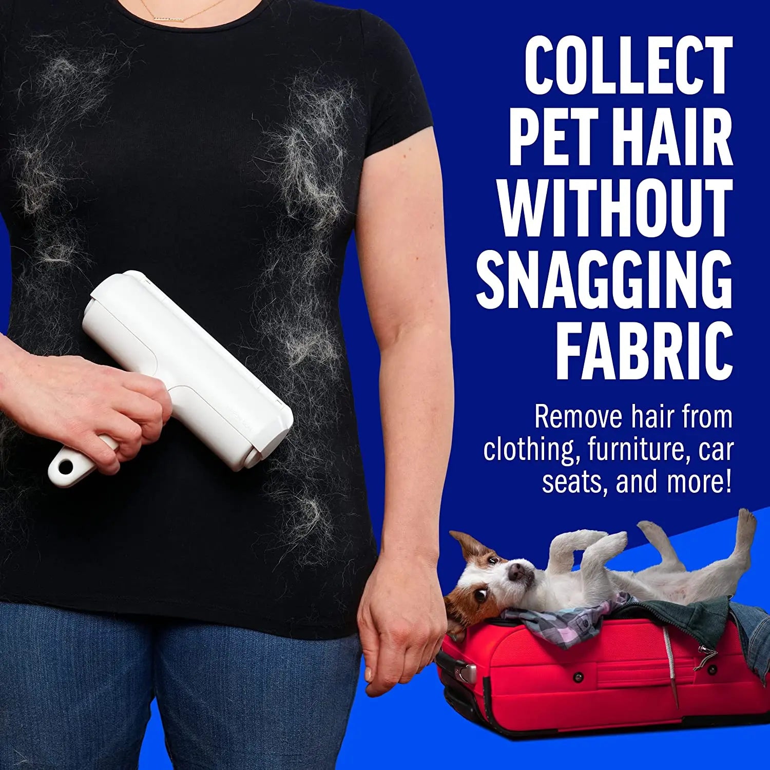 Pet Hair Remover Roller for Dogs – Self-Cleaning Lint Roller
