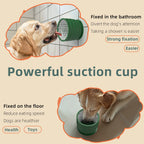 Silicone Slow Feeder Dog Bowl with Suction Cup – Non-Slip Healthy Eating Dish