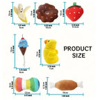 Plush Puppy Toys 7-Piece Fruit & Veggie Set