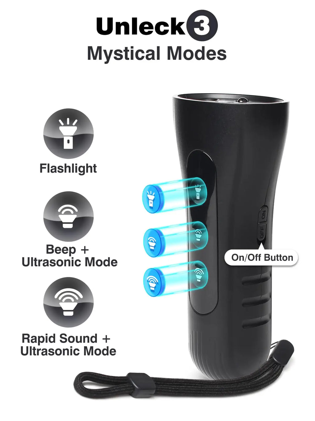 2025 Ultrasonic Dog Bark Deterrent – Rechargeable Training Device with LED