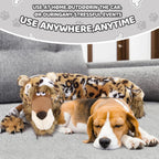 Cheetah Plush Dog Toy with Heartbeat – Calming Sleep Aid