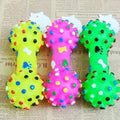 Squeaky Ball & Dumbbell Dog Toy - Teeth Grinding & Training for Large Dogs