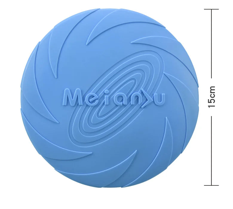 Silicone Flying Disc - Bite-Resistant Dog Training Toy for Fetch & Outdoor Play