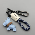Leather Braided Rope Keychain – Anti-Loss Key Strap