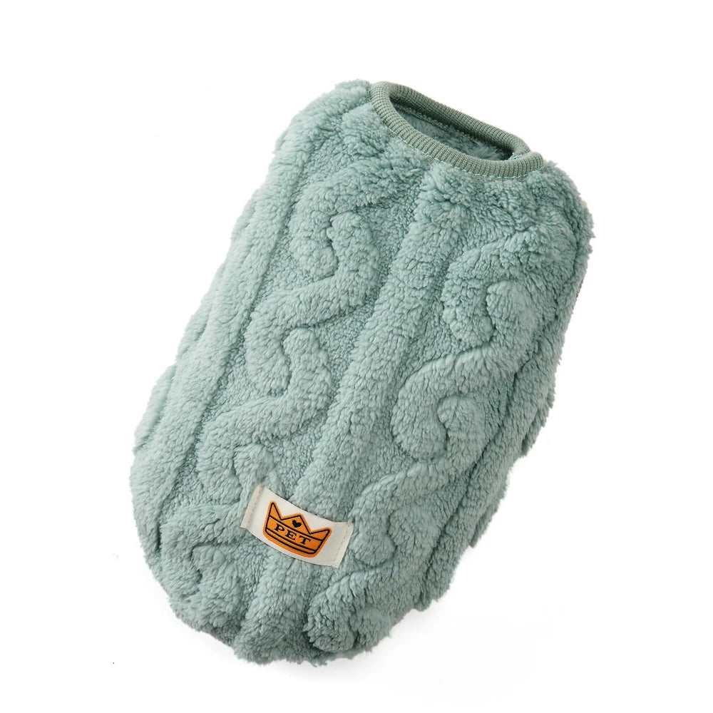 Holapet Soft Fleece Dog Sweater | XS-XL | Pink, Khaki, Red & Green