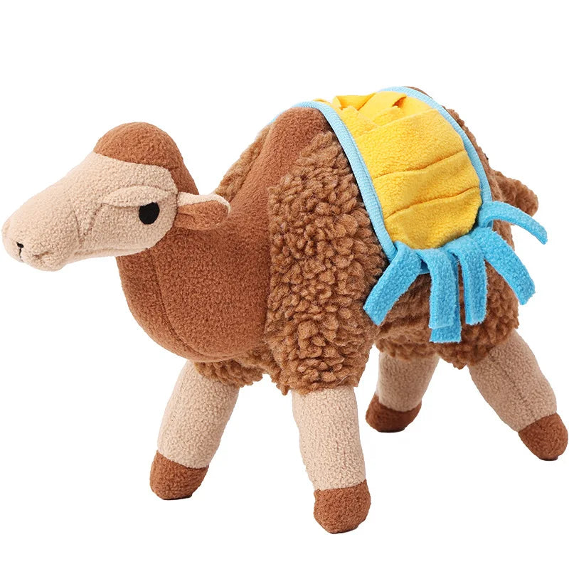Turkey Plush Dog Toy – Interactive Puzzle Feeder with Squeaker