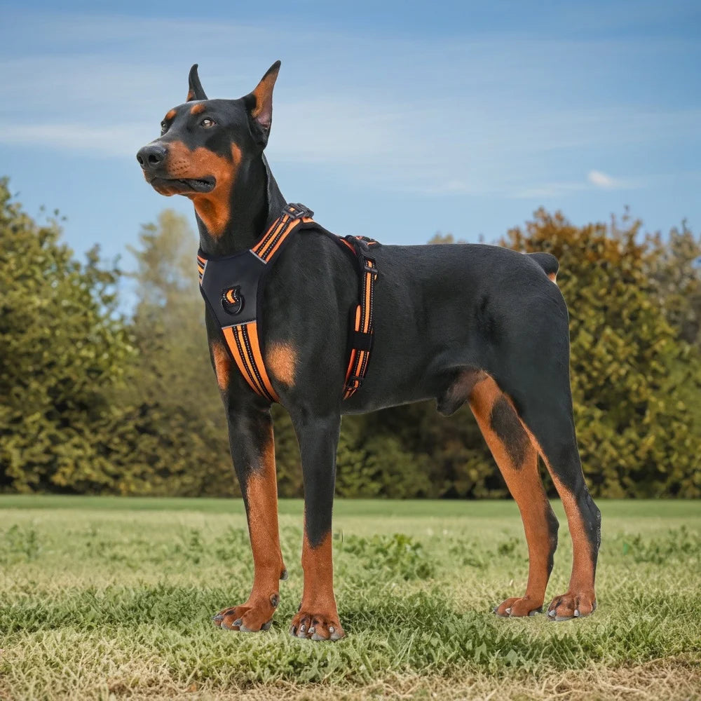 Tactical Dog Harness – No Pull Reflective Vest with Handle