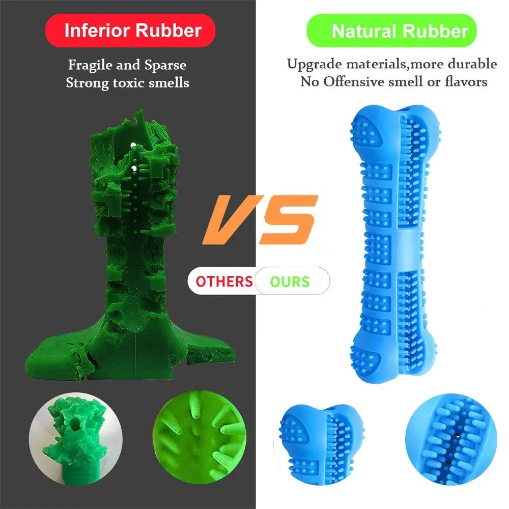 Soft Rubber Dog Toothbrush for Small Dogs – 360° Teeth Cleaning