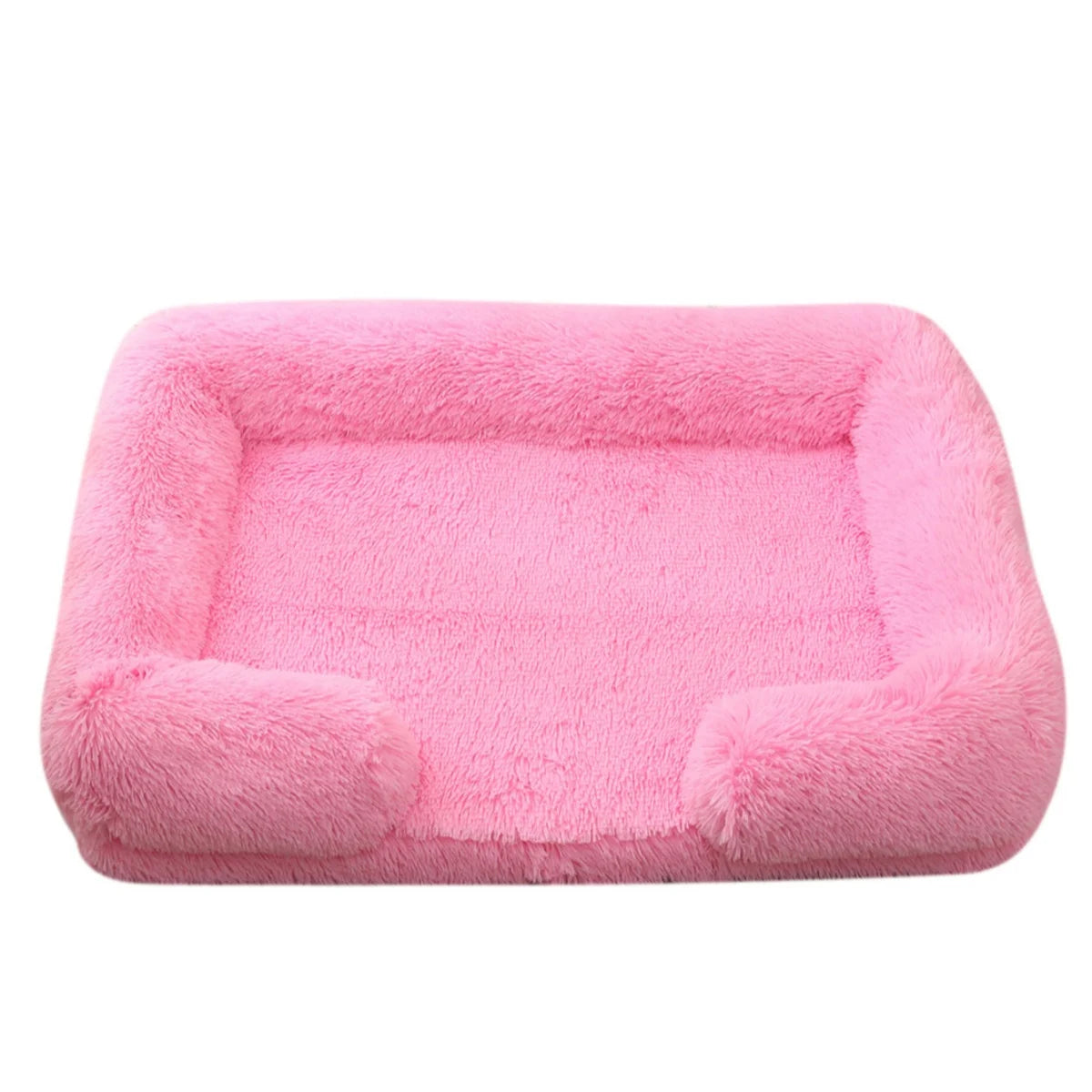 Orthopedic Square Plush Dog Bed – Removable Washable Winter Sofa