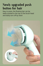 USB Rechargeable Dog Steam Massage Comb Soft Teeth Grooming Brush