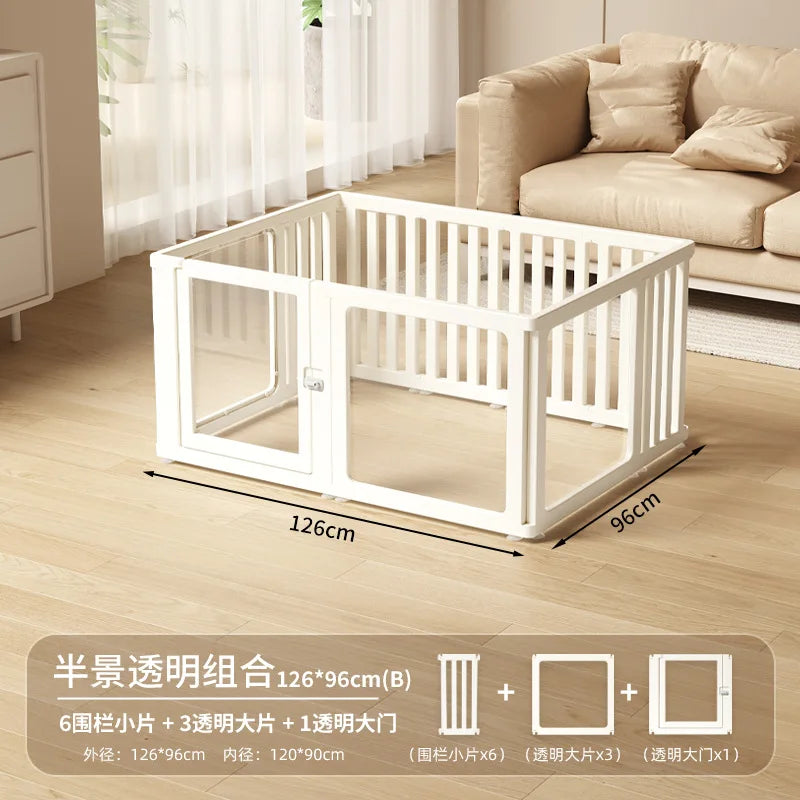 Acrylic Dog Playpen – Transparent Safety Fence