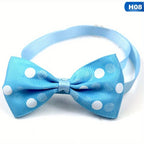 PetPals Polka Dot Bow Tie Collar for Dogs – Adjustable Black & White, Safe Fit