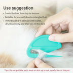 Multicolor Dog Knot Cutter – Stainless Steel Grooming & Shedding Brush