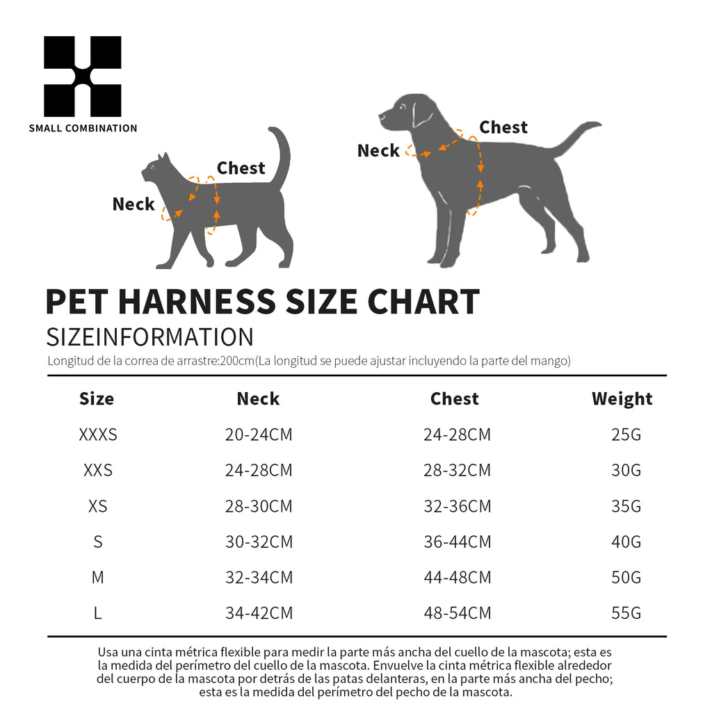 Dog Harness & Leash Set – Step-In Reflective Mesh Vest