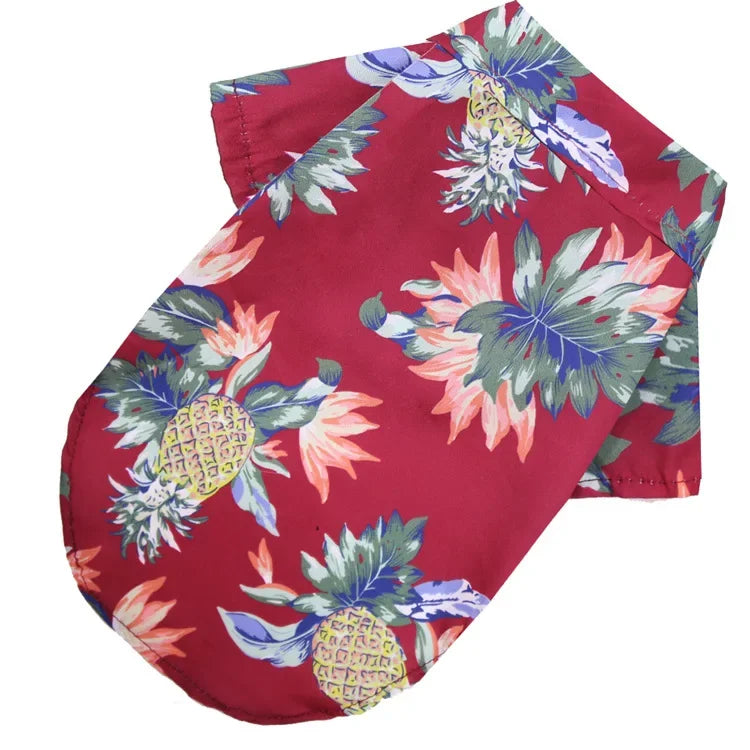Hawaiian Dog Shirt – Cute Beach Print Summer Outfit
