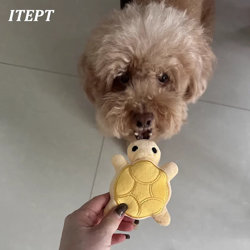 Mini Turtle Plush Chew Toy – Teething Relief for Puppies