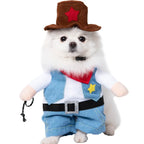 Nonecn Halloween Dog Costume Set with Wig Hat & Dagger Prop