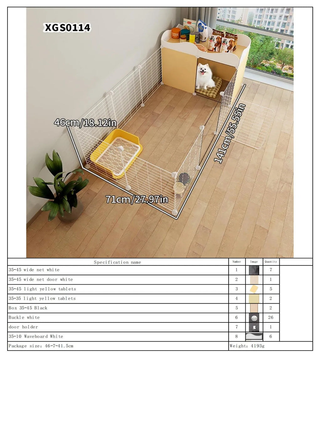 Indoor Dog Fence – Small Pet Playpen