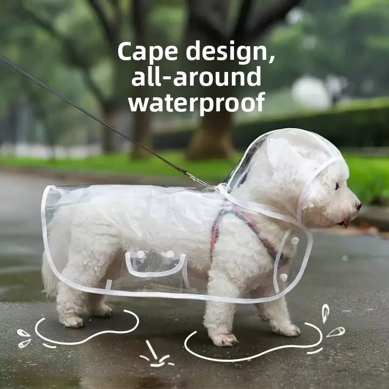 Clear EVA Dog Raincoat – Waterproof Windproof Jacket