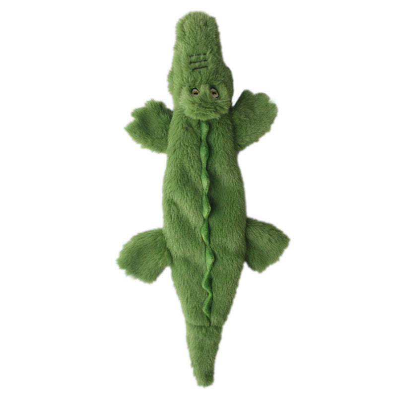 Crocodile Plush Dog Toy – Squeaky Interactive for Outdoor Play