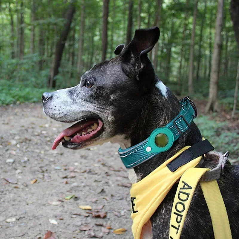 Dog Airtag Collar – Reflective Anti-Lost Tracker Collar