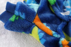 Winter Fleece Dog Pajamas – Cozy Polyester Jumpsuit XS-4XL Blue