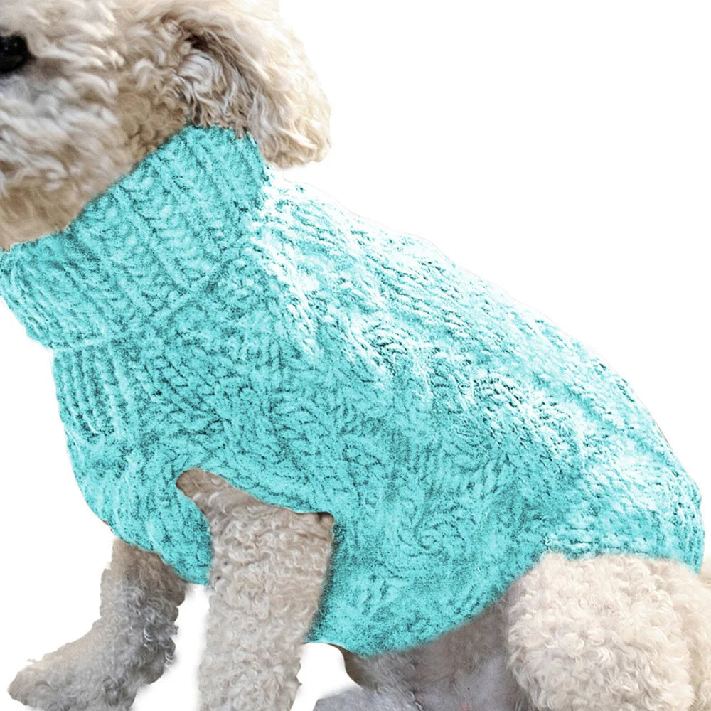 Dog Sweater for Small Breeds – Autumn Knit Fleece Warmwear