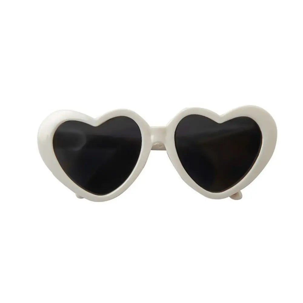 Fashion Heart Dog Sunglasses – Lightweight Photo Accessory