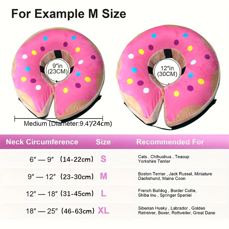 Dog Recovery Collar – Inflatable Donut Cone
