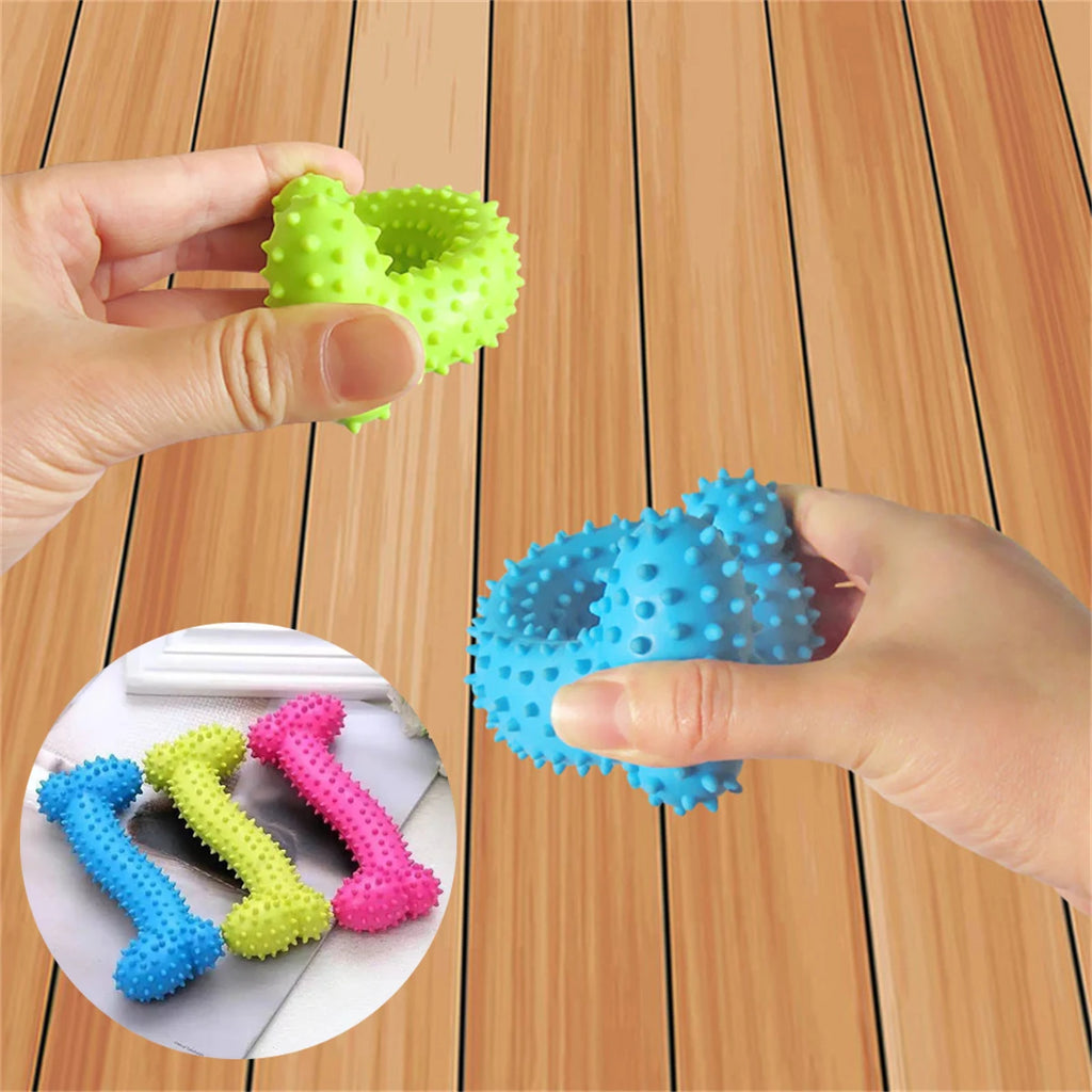Rubber Bone Shape Chew Toy - 2 Sizes for Dogs | Durable & Dental-Friendly