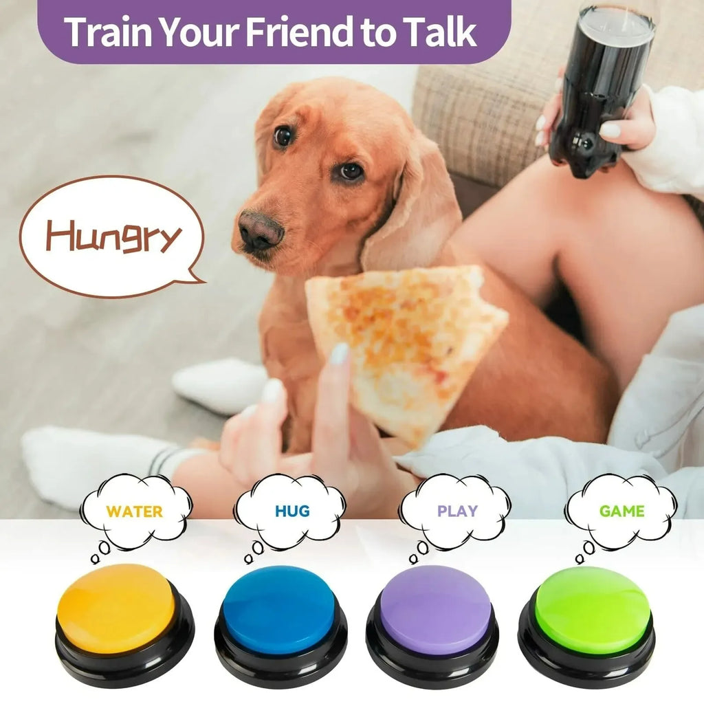 Dog Communication Button – 30s Voice Recording Training Buzzer