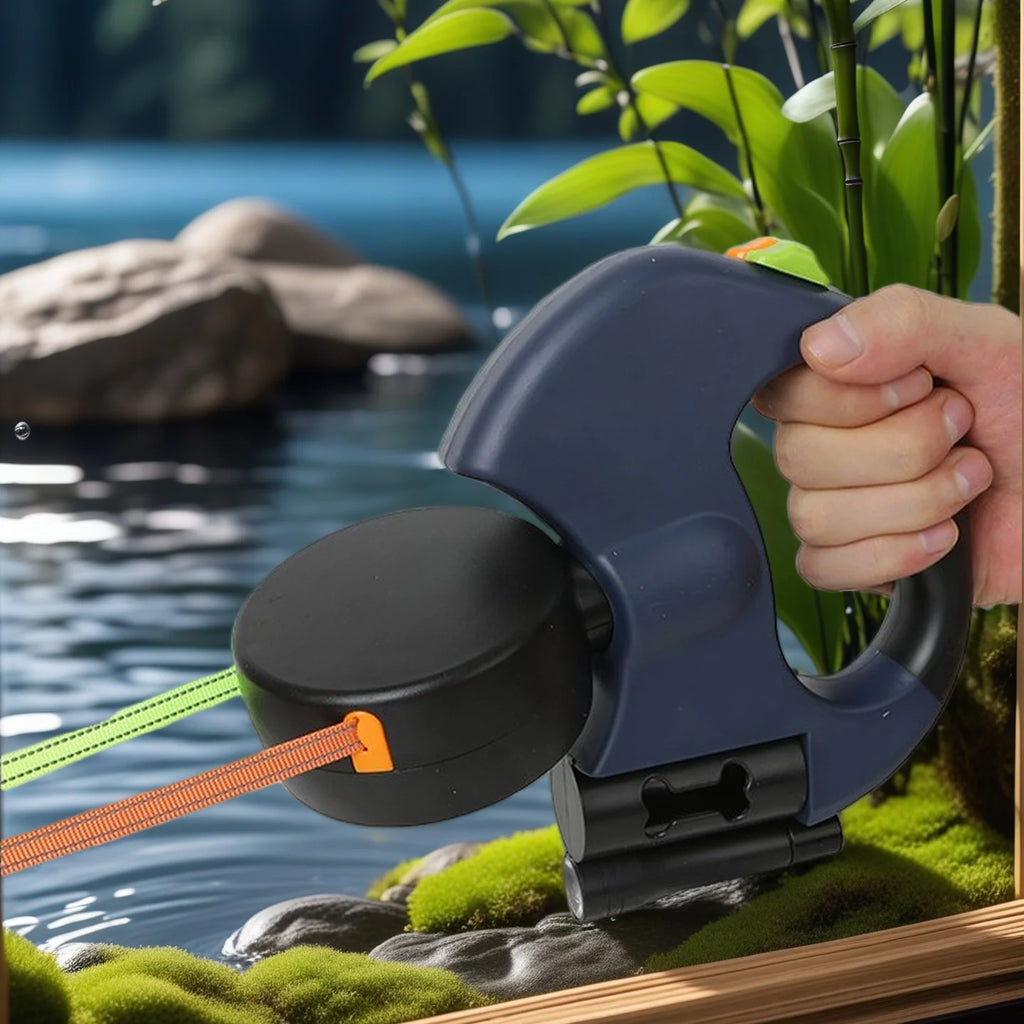 Dog Retractable Leash – Dual LED Control