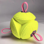 Dog Soccer Ball with Rope – Durable Fetch & Tug Toy