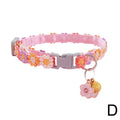 Colorful Lace Flower Dog Collar with Bell – Adjustable 20–30cm