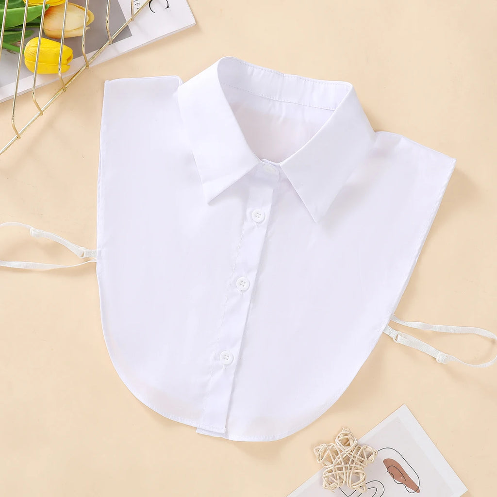 Detachable Cotton Fake Collar for Women – One Size