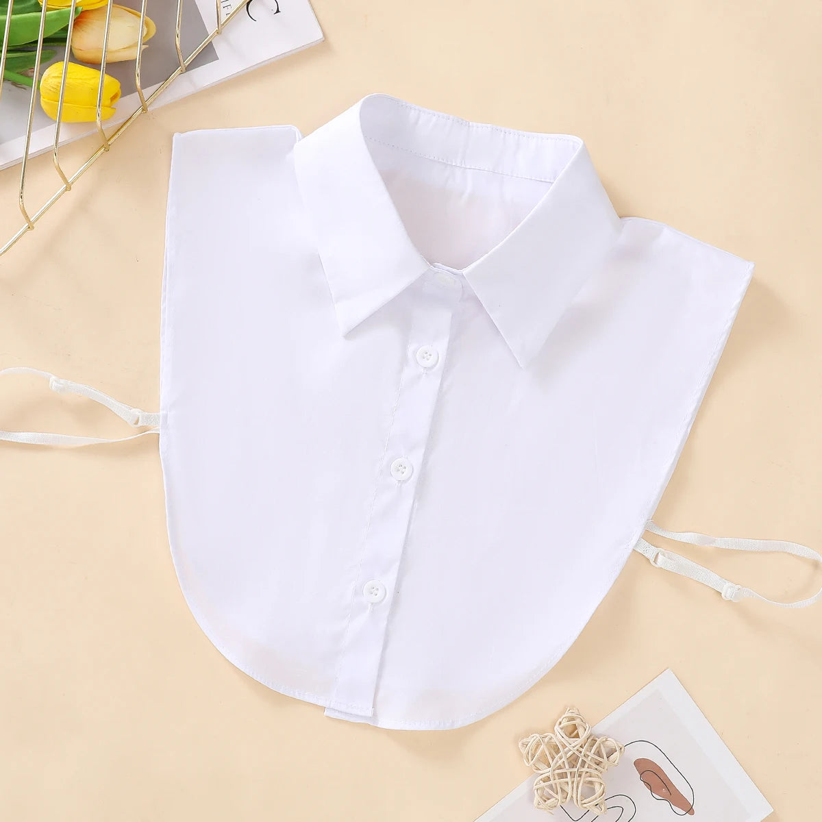 Detachable Cotton Fake Collar for Women – One Size