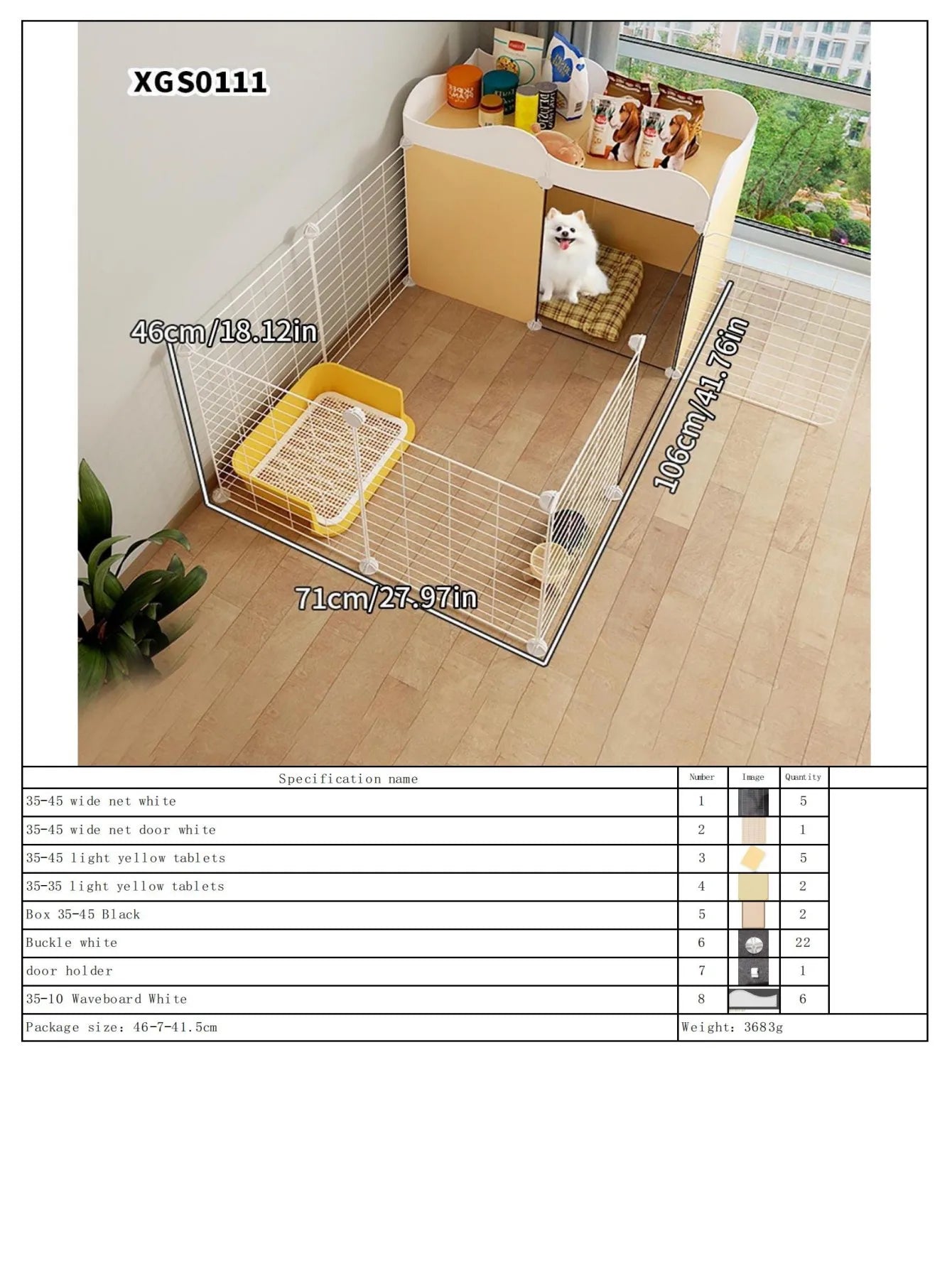 Indoor Dog Fence – Small Pet Playpen
