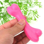 Rubber Dental Bone Toy for Small Dogs – Training, Fetch, and Teething Relief