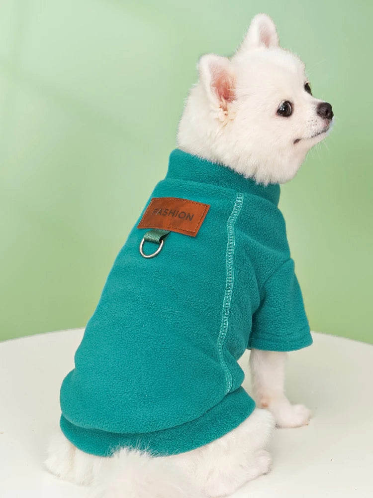 Winter Dog Hoodie – Warm Solid Color Sweatshirt for Small Dogs
