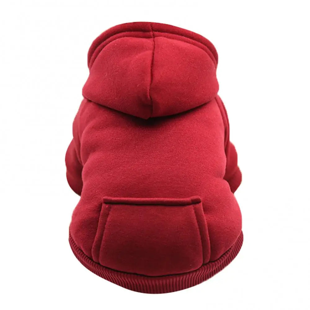 Dog Hooded Sweatshirt – Warm Winter Coat for Small Dogs